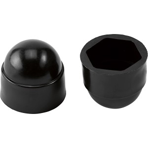 Abdeckkappe M8 Schwarz Sechskant 8 Stück