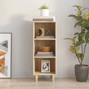 vidaXL Sideboard Sonoma-Eiche 34,5x32,5x90 cm Holzwerkstoff 812378