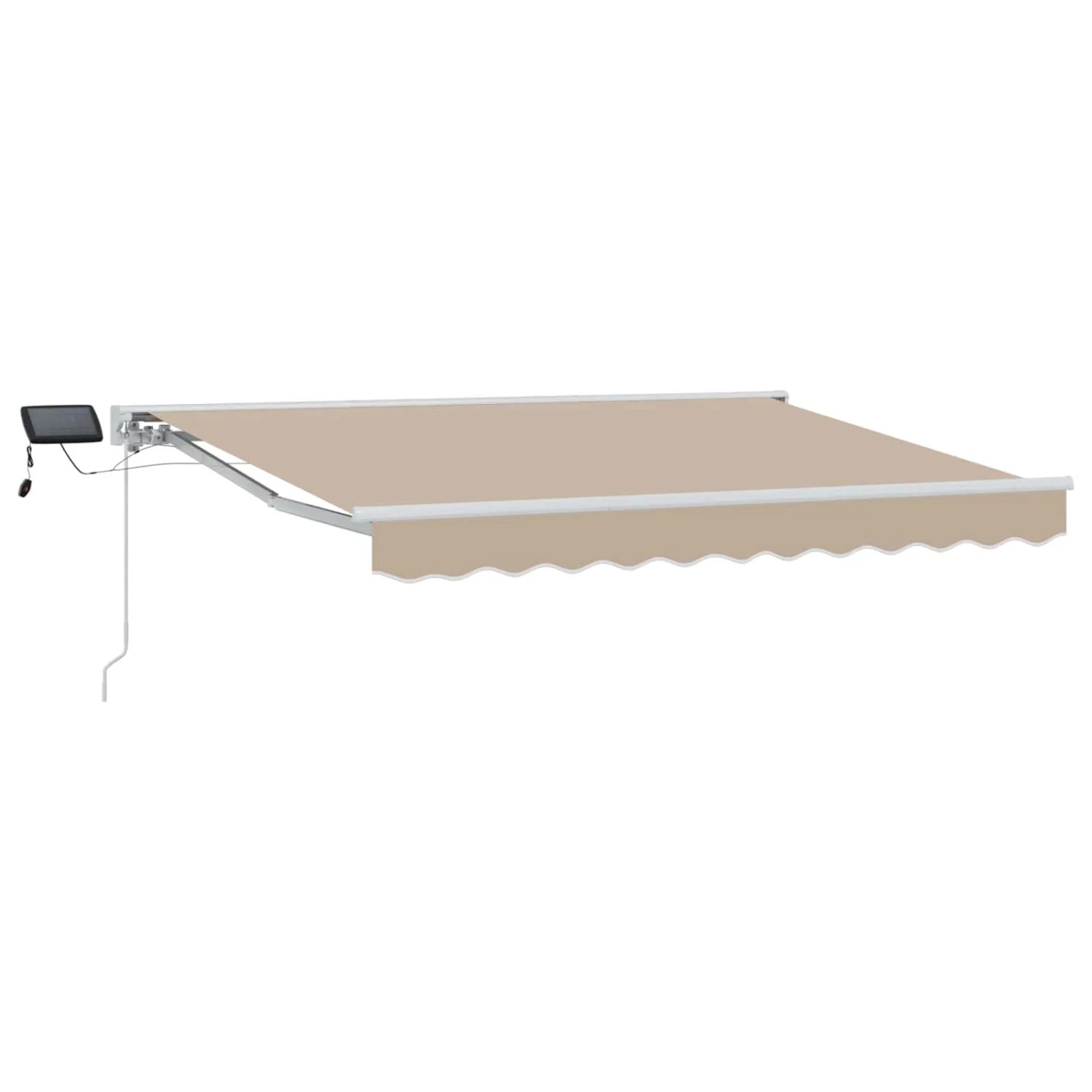 vidaXL Manueller Markisenrahmen mit LEDs Beige 3 x 2,5 m 3420585