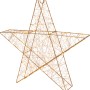 Goldene LED-Figur Stern, 60 cm, für stimmungsvolle Außen- und Innendeko.