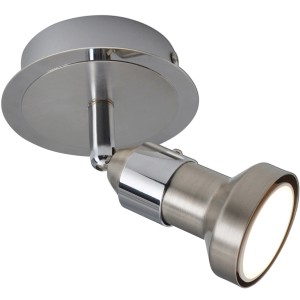 Näve LED-Spot Motril, 1-flammig, Chrom/Metall blank. Deckenleuchte mit warmweißem Licht.