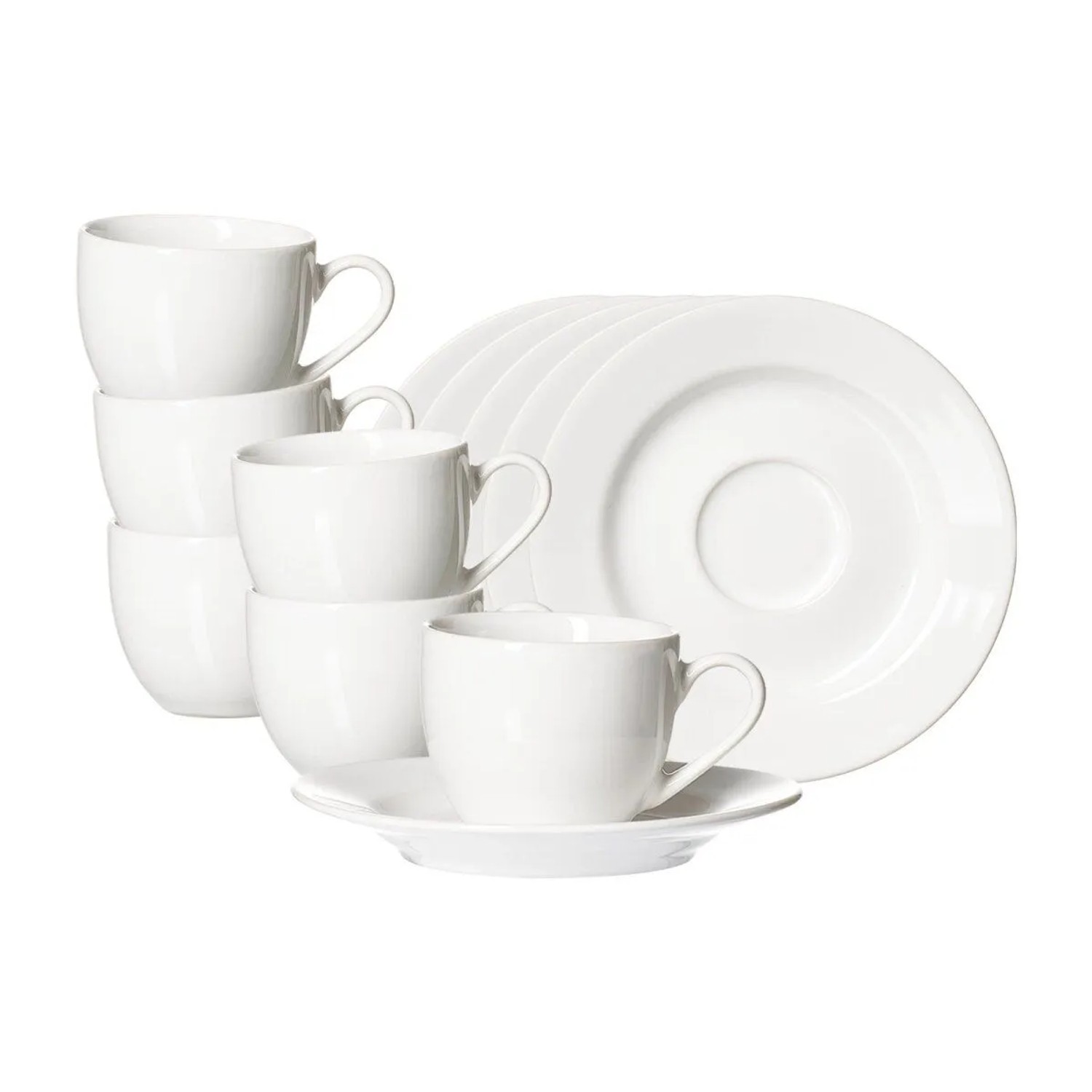 Ritzenhoff & Breker Volos Espressotasse mit Untertasse 90 ml 6er Set
