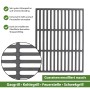 Rechteckiger, emaillierter TRUTZHOLM Grillrost aus Gusseisen, 45x30 cm, für Grills.