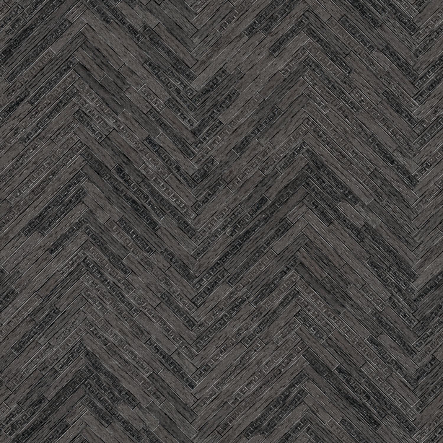 PROFHOME 370514-GU Natur Tapete Holzoptik Matt Grau Schwarz 7,035 m2 0,70 m günstig online kaufen