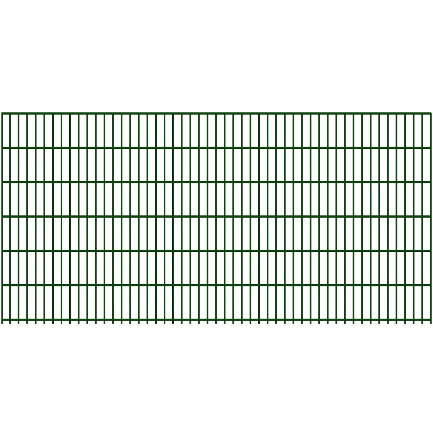 Doppelstabmatte 8/6/8 mm Moosgrün 250 cm x 123 cm günstig online kaufen