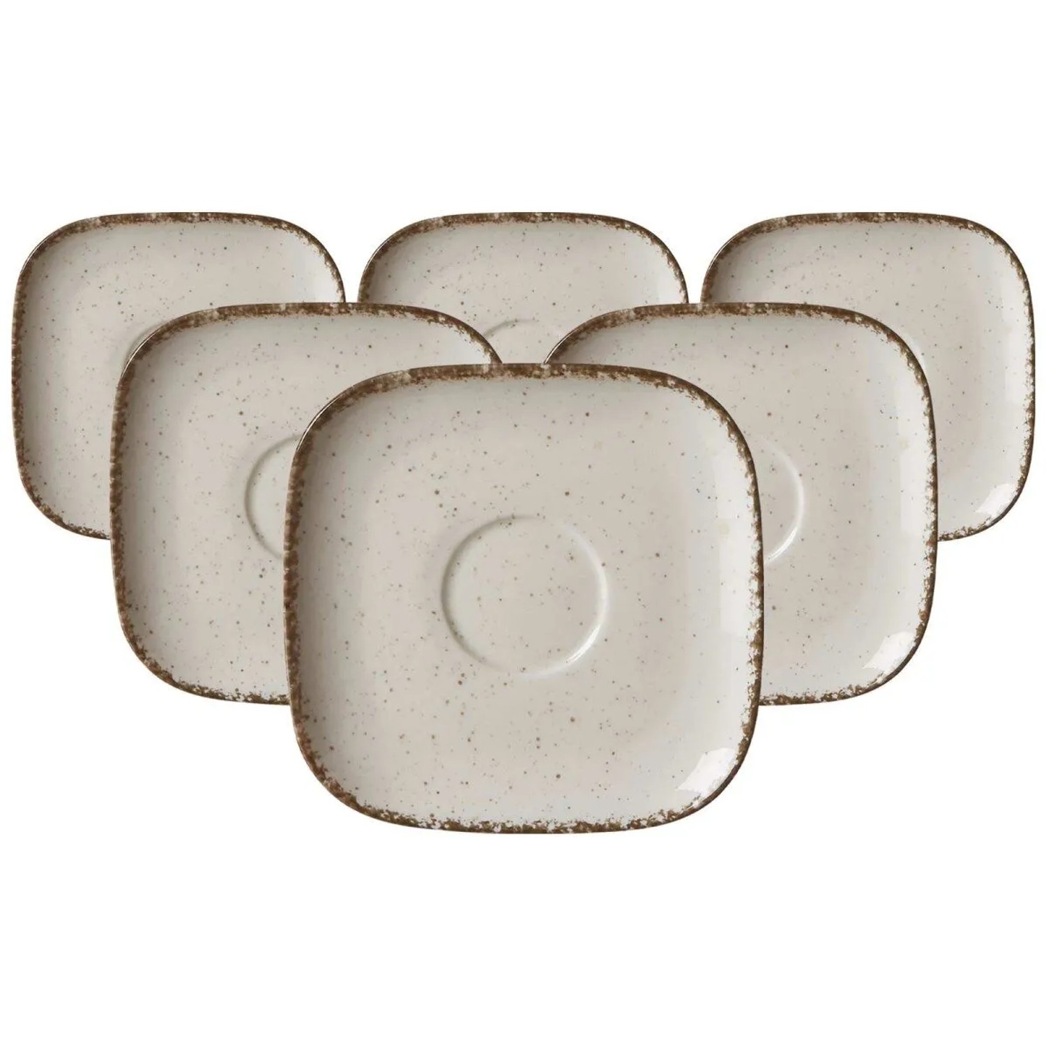 Ritzenhoff & Breker Casa Kaffeeuntertasse 13,5 cm 6er Set Creme