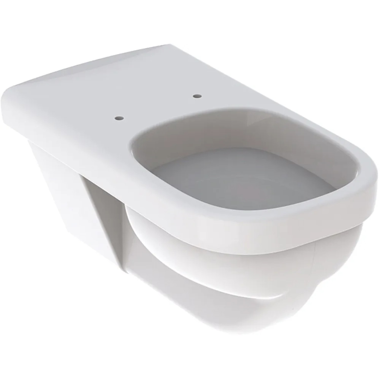 Geberit Wand-WC Comfort Square Flachspüler verl. Auslad. Weiß KeraTect®