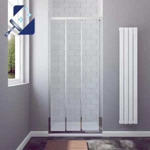 Aquabatos Duschtür 120x195 cm, Nischentür Schiebetür mit ESG Glas und Nano-Beschichtung.