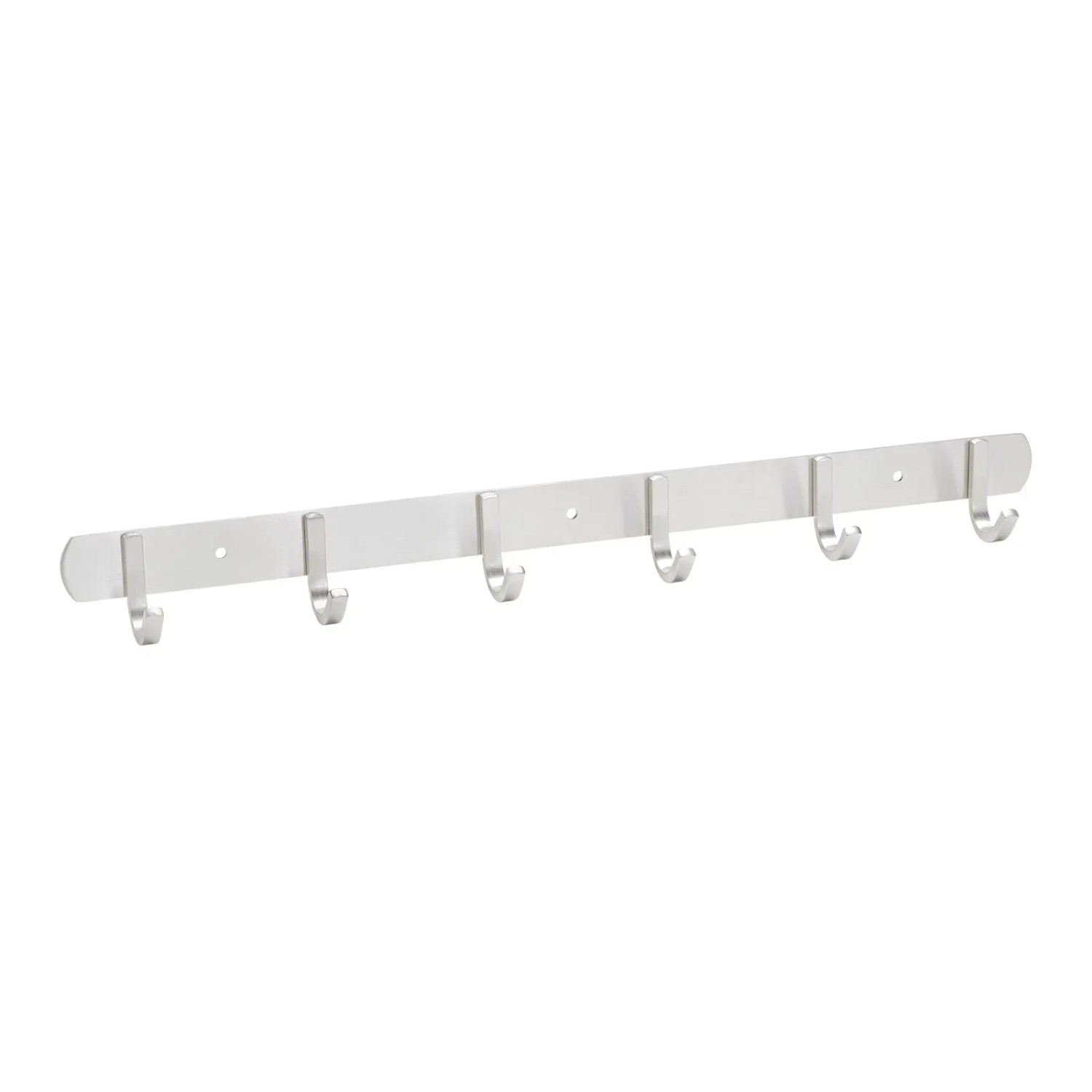SOTECH SAMU Hakenleiste aus gebürstetem Edelstahl mit 6 Haken für Garderobe und Schlüssel.