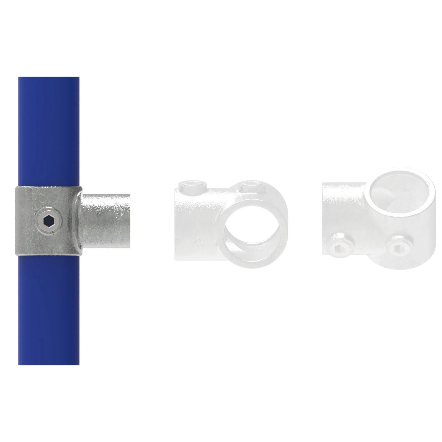 FeNau Rohrverbinder Drehstück Ø 42,4 mm 1 1/4 Zoll Temperguss Verzinkt 147C42