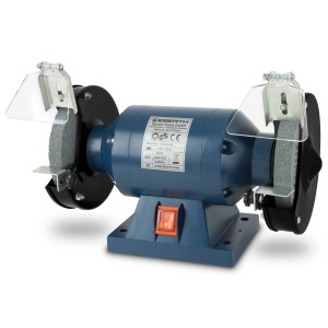 EBERTH Schleifbock 250W mit grober und feiner Schleifscheibe (150mm) für Werkstatt und Heimwerker.