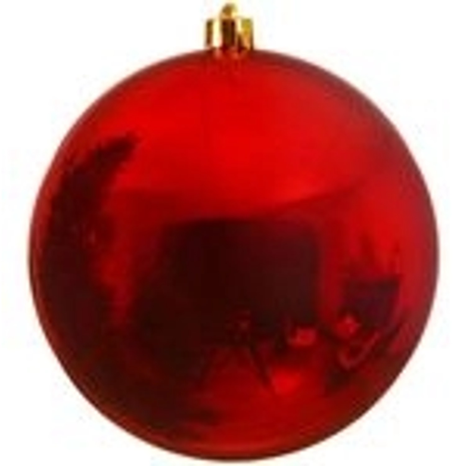 Kaemingk Weihnachtsbaumkugeln Bruchfest 14 cm 1 Stueck Farbe Rot Glanz