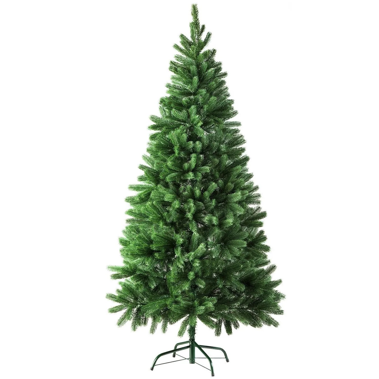 Tectake Weihnachtsbaum  Verschiedene Größen  Künstlich  Spritzguss Detailliert und Naturgetreu  100 x 100 x 180 cm Grün