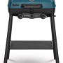 Enders Camping-Gasgrill Explorer II Pro: Kompakter Gasgrill mit blauem Deckel und schwarzen Beinen.