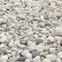 Heller Quarzkies, 16-25 mm, zur Dekoration im Garten und als Ziersplitt.