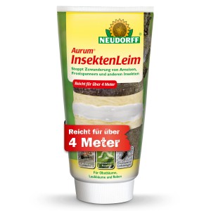 Neudorff Insekten Leim Aurum, 125g Tube. Spezialleim gegen Ameisen und Frostspanner an Obstbäumen, Laubbäumen und Reben.
