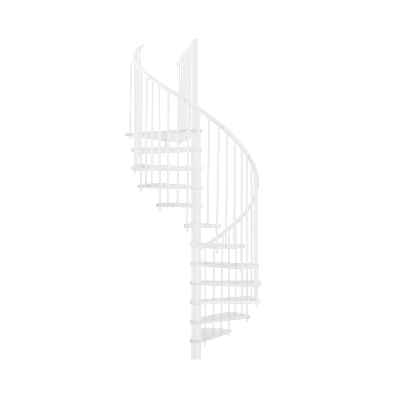 Minka Spindeltreppe Spiral Effect Ø 120 cm Weiß günstig online kaufen