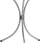 Runder Sieger Gartentisch in Anthrazit mit Stahlgestell, Ø 60 cm.