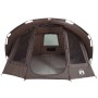 Braunes vidaXL Angelzelt für 5 Personen. Wasserdichtes Campingzelt mit Fenster und Eingang.