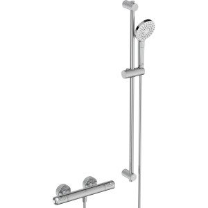 Ideal Standard Ceratherm T50 Duschsystem mit Brausestange, Chrom.