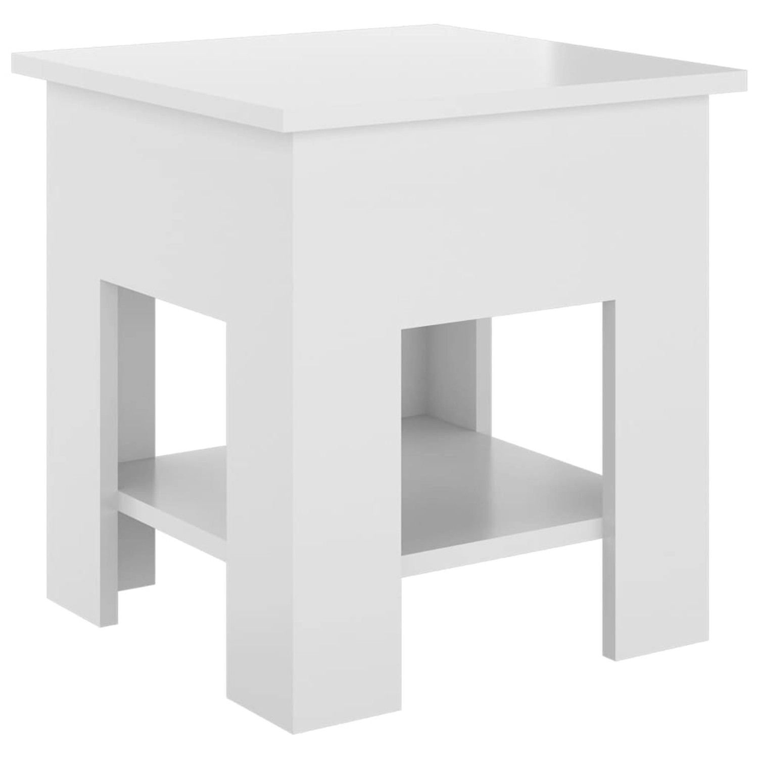 vidaXL Couchtisch Hochglanz-Weiß 40x40x42 cm Holzwerkstoff 810277 günstig online kaufen