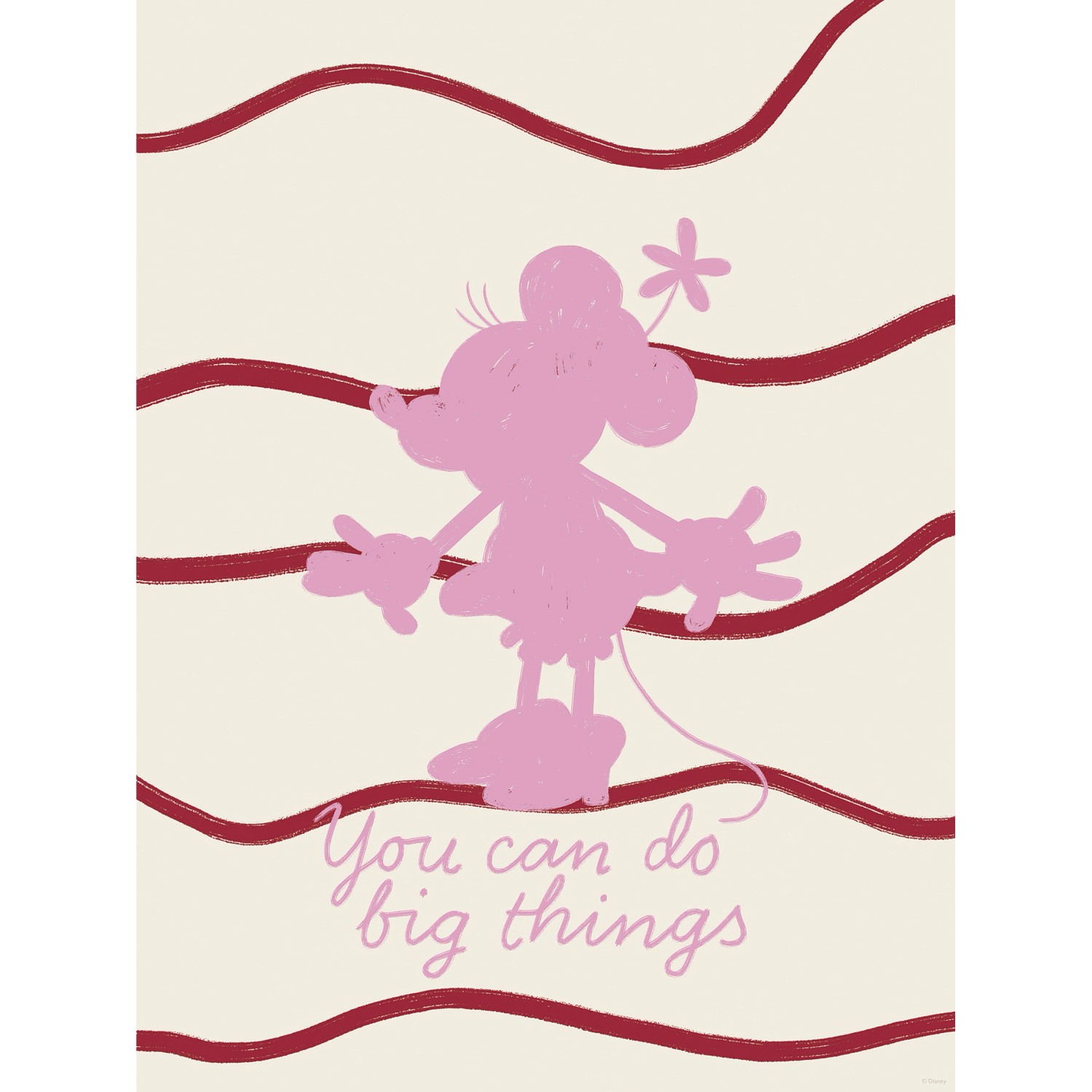 Komar Wandbild Disney Minnie Mouse You Can Do Big Things 30 cm x 40 cm Rosa günstig online kaufen