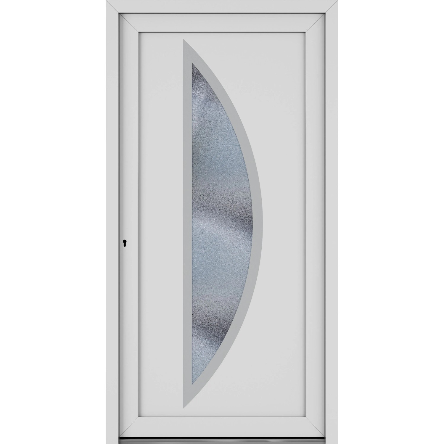 Roro Haustür OKE 1104 Kunststoff Weiß 100 cm x 210 cm DIN L