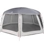 vidaXL Poolzelt mit Abnehmbarem Überzelt Netzwänden Grau 690x690cm 4100642