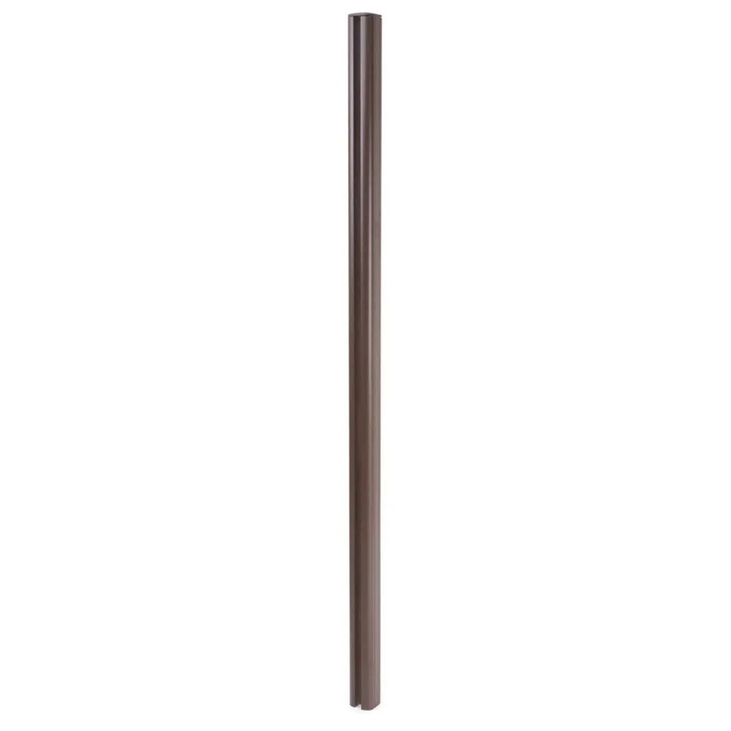 MCW Alu-Pfosten Savoie-WPC-Zaun Pfeiler Pfahl Stecksystem - 240cm Braun
