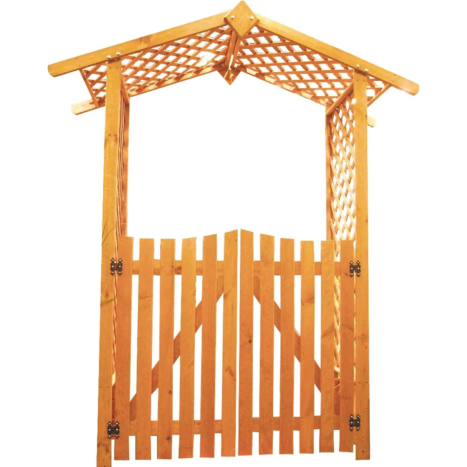 Rosenbogen mit Türen 167 cm x 53 cm x 219 cm mit Türen