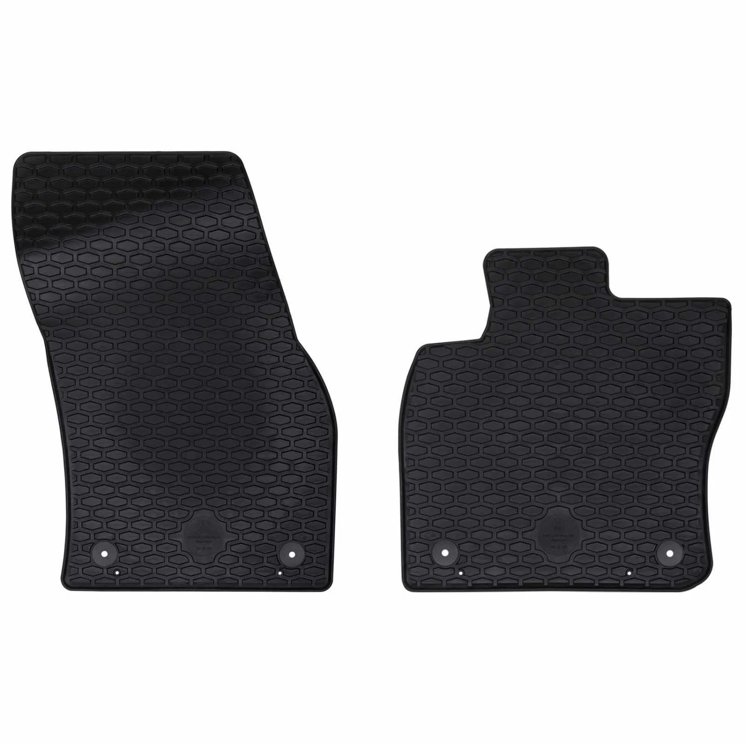 vidaXL Autofußmatte 2-Tlg Schwarz Geeignet für VW CADDY 2020- Gummi 42029094