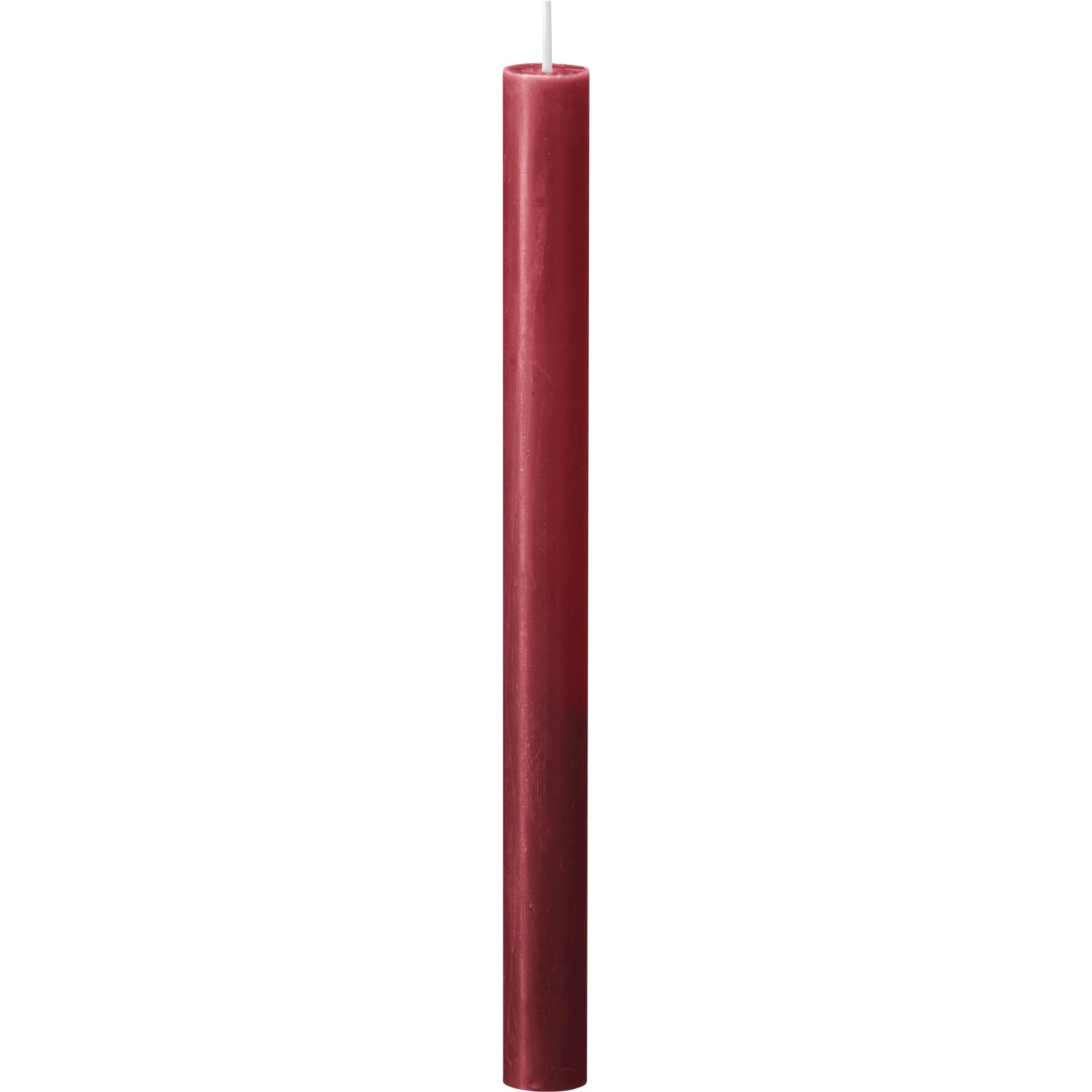 Bolsius Rustik-Kerze Shine Ø 2,3 cm x 27 cm Zartes Rot
