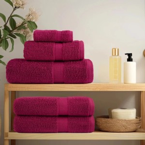 vidaXL Premium-Badetücher SOLUND 10 Stk Bordeaux 100x150cm 600 g/m² 137217