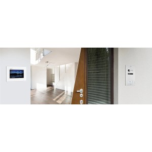 Balter EVO Video-Türsprechanlage für 4-Familienhaus mit Monitor und Türstation.