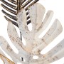 Kobolo Wandbild MONSTERA, Metall, 29x74 cm, schwarz-goldene Blätter, moderne Wanddeko.