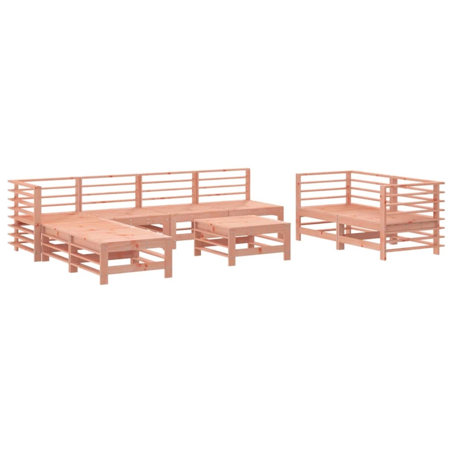 vidaXL 9-tlg Garten-Lounge-Set Massivholz Douglasie