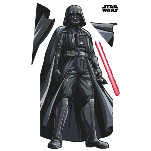 Selbstklebende Star Wars Fototapete mit Darth Vader Motiv, 127x200 cm.