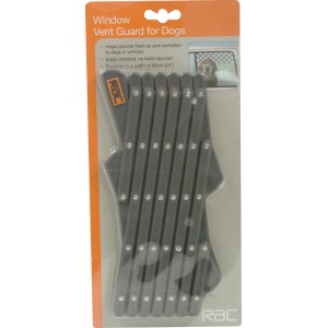 Heim RAC Hunde-Gitter für Autofenster, ausziehbar bis 60 cm, für sicheren Transport von Hunden.