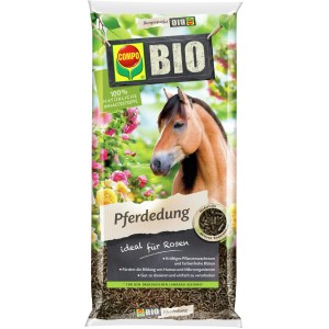 Sack Compo Bio Pferdedung 12kg für Rosen und Pflanzen, organisch und natürlich.