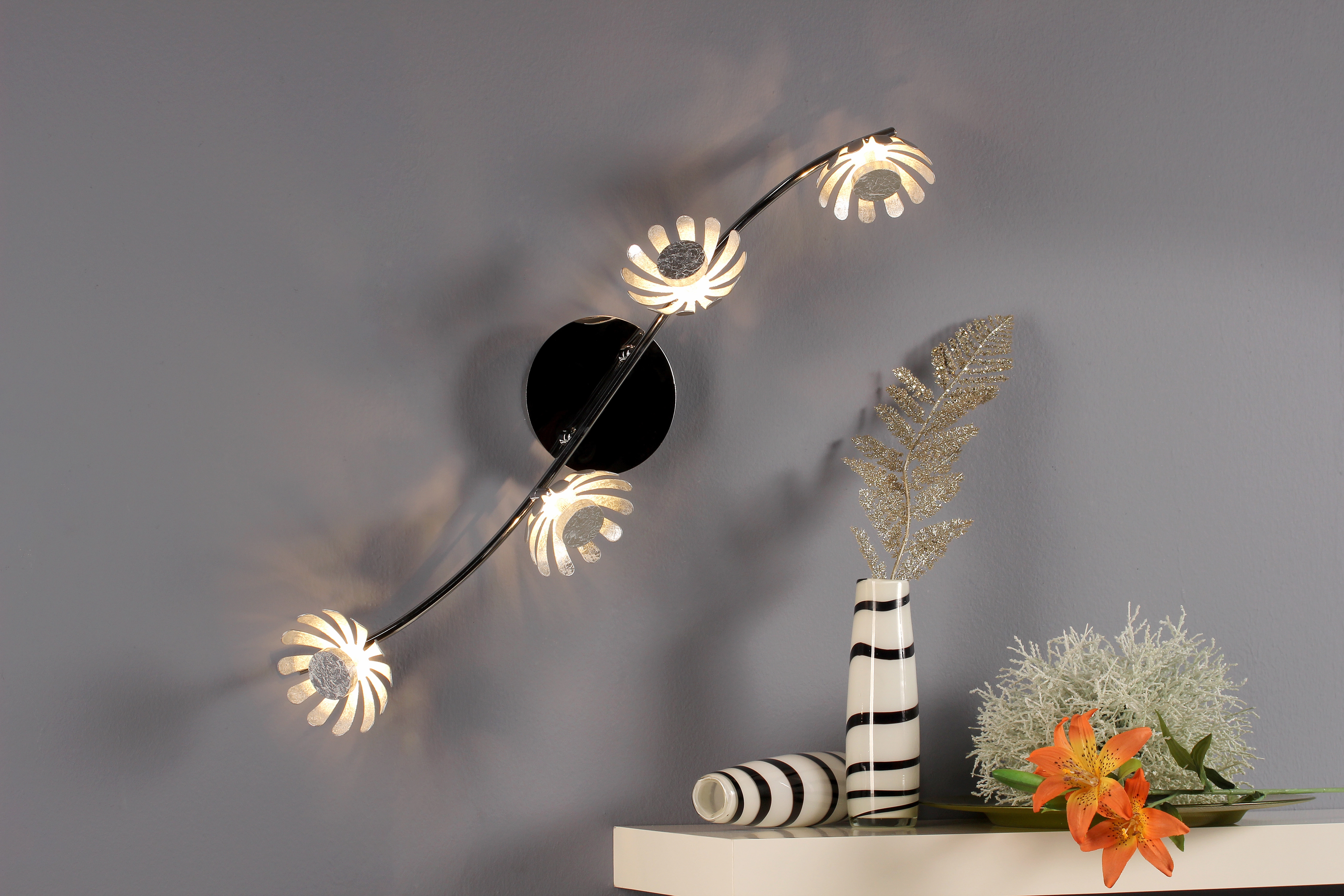 Luce Design LED-Deckenleuchte Bloom-Spots 4-flammig Silber Ø 10 cm kaufen  bei OBI