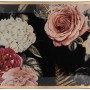 Dekorative Glasplatte Blush Bordeaux mit Rosenmuster, 21,5x14,5 cm, für stilvolle Deko-Arrangements.