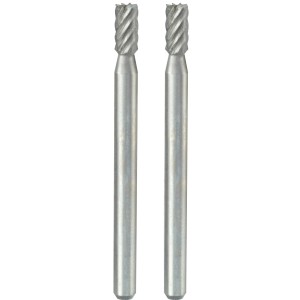 Proxxon Zylinderfräser, 3 mm, 2er-Set aus Wolfram-Vanadiumstahl für Miniaturwerkzeuge.