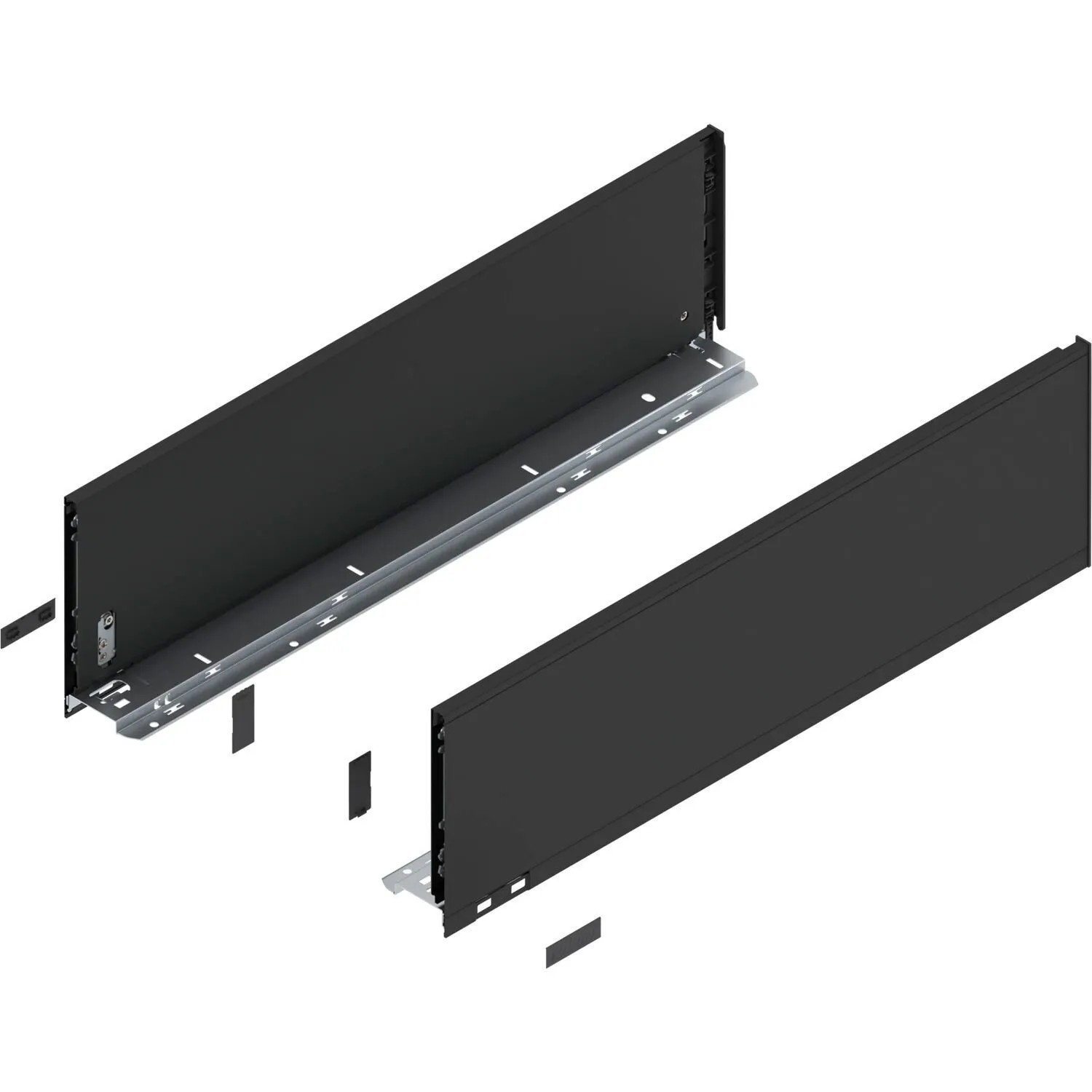 Blum Zarge Legrabox Pure Höhe C Nennlänge 600 mm Carbonschwarz Matt