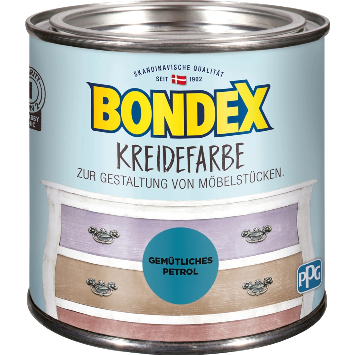 Bondex Kreidefarbe Gemütliches Petrol 500 ml