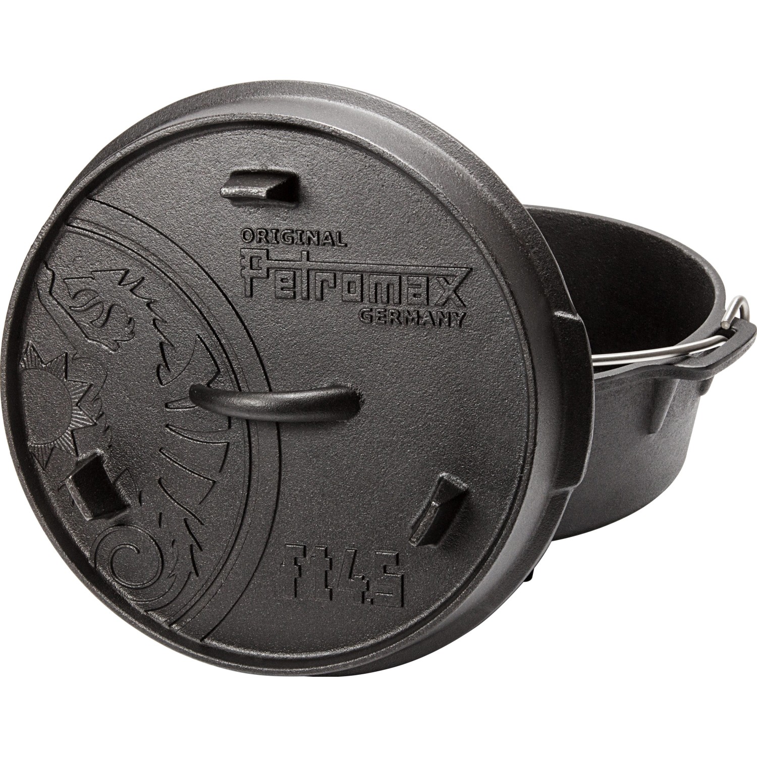 Petromax Feuertopf FT4.5 Dutch Oven mit Füßen Gusseisen 3,5 l