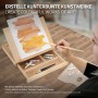 ECD Germany Tischstaffelei aus Holz mit Schublade, Palette und Farben.