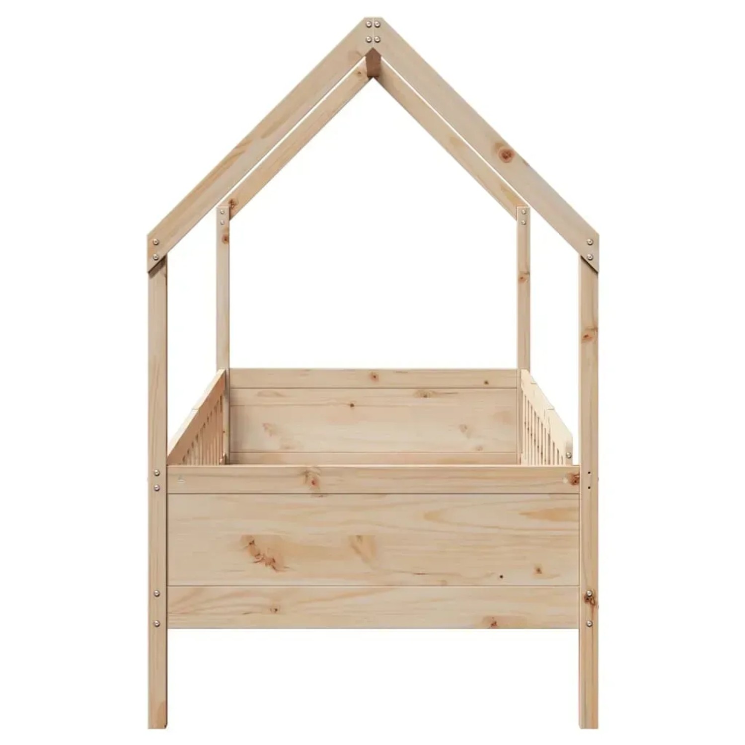 Gecheer Kinderbett Hausbett Mit Schubladen Bettenhaus Spielbett Kinder Bett Kinderhaus Weiß 80x200 Cm Massivholz Kiefer