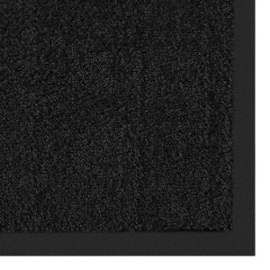Schwarze Karat Schmutzfangmatte Rhine, 200x300 cm, Fußmatte für den Eingangsbereich.
