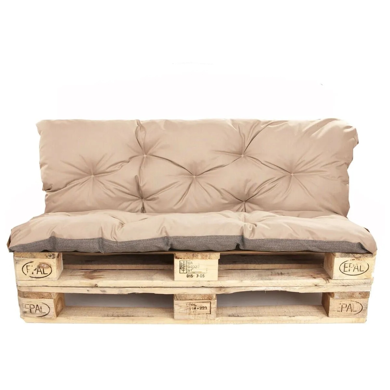 Setgarden Enkel Set Palettenkissen 120x60x40cm Sitzkissen + Rückenkissen 1t günstig online kaufen