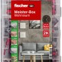 Fischer Meister-Box Wohnraum, 132-teiliges Dübelset in transparenter Kunststoffbox.